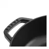 Staub Chistera 40511-472-0 pekáč 28 cm, okrúhly, liatinový, 3,7 l, čierny