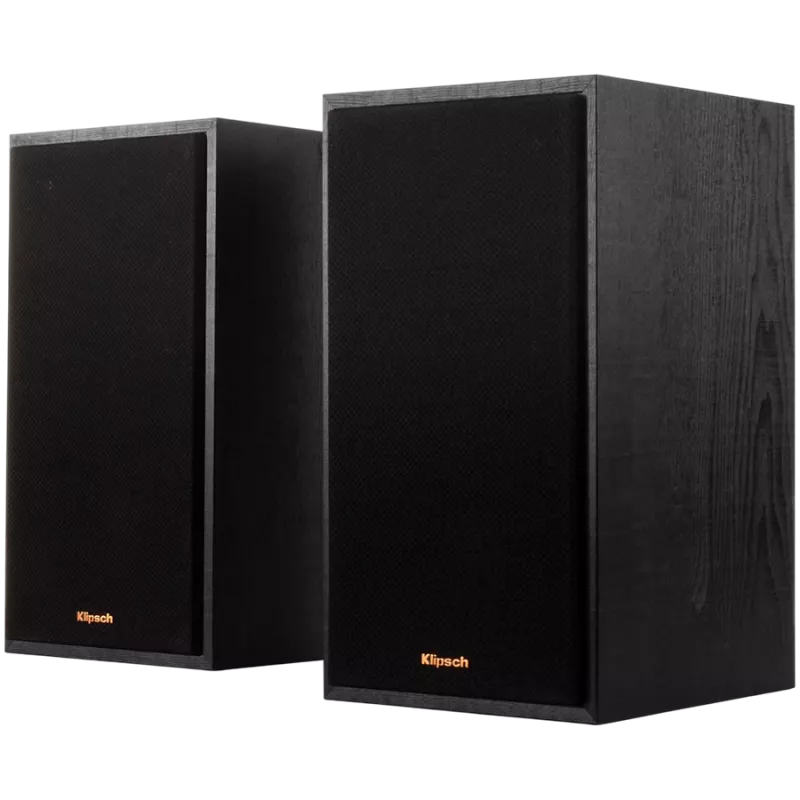 Aktívny regálový reproduktor KLIPSCH R-51PM — káblový & bezdrôtový, 120 W, čierny/meď