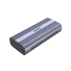 SSD puzdro Unitek SolidForce Reefer sivé – M.2 NVMe PCIe, USB‑C 10 Gbit/s, hliník, 1 disk