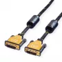 DVI monitorový kábel ROLINE GOLD 5m model 11.04.5514