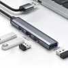 USB hub QOLTEC 53793 — USB 3.0 vstup, 3× USB 2.0 porty