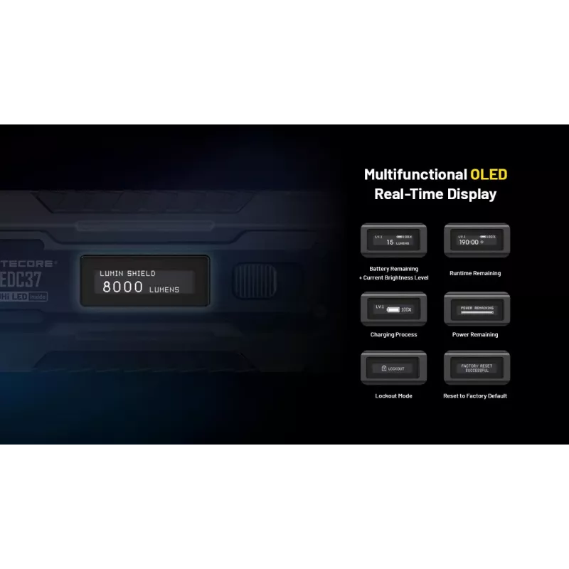 Baterka EDC-SÉRIA/EDC37 Nitecore