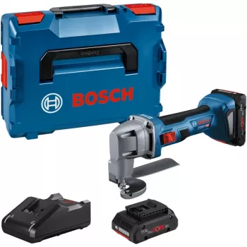 Bosch GSC 18V-16 E Professional akumulátorové nožnice na plech, 18 V, 2x ProCORE18V 4,0 Ah, L-BOXX, modro-čierne