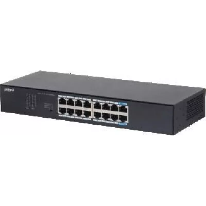 Dahua Technology S3016-16GT sieťový switch unmanaged L2 Gigabit Ethernet (10/100/1000) desktop/nástenná montáž čierna