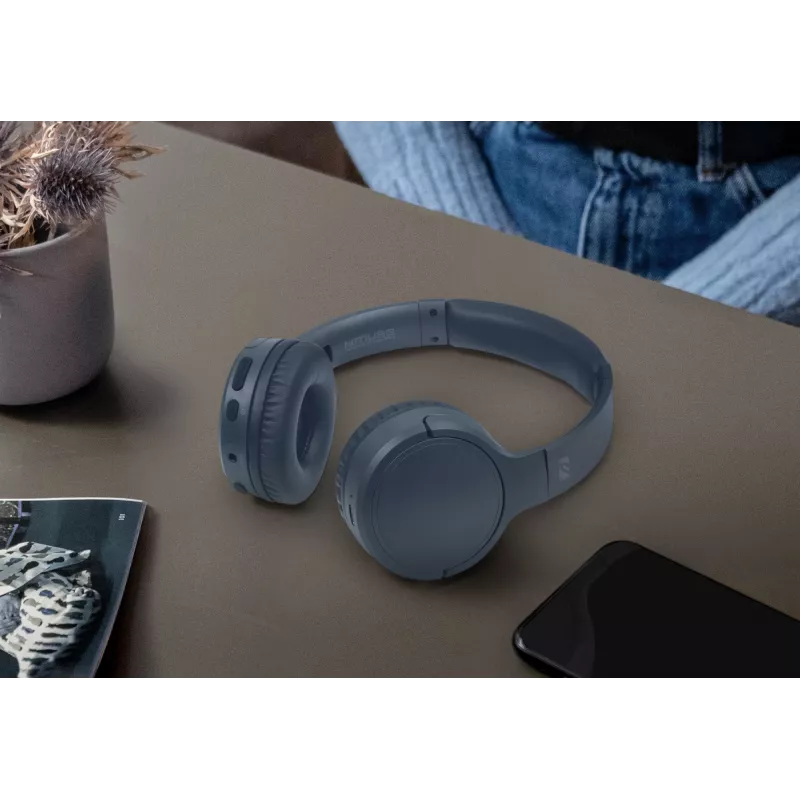 Muse M-272 BTB Slúchadlá/headset bezdrôtové cez hlavu hudba USB Type-C modrá