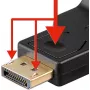 Goobay DisplayPort na VGA adaptér 1.1, 0,15 m (60606)