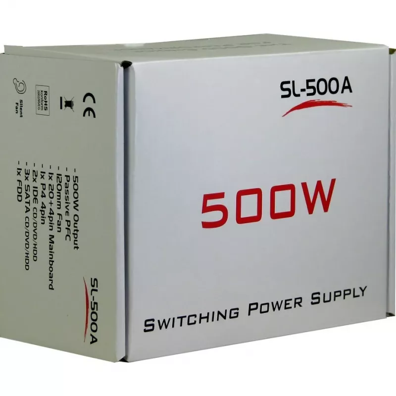 Napájací zdroj Inter-Tech SL-500W(A) 500W ATX nemodulárny