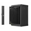 Lanberg WF11-3309-10B racková skriňa 9U nástenný rack čierna