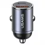 Auto nabíjačka usams C38 30W — 1x USB-A + 1x USB-C rýchle nabíjanie