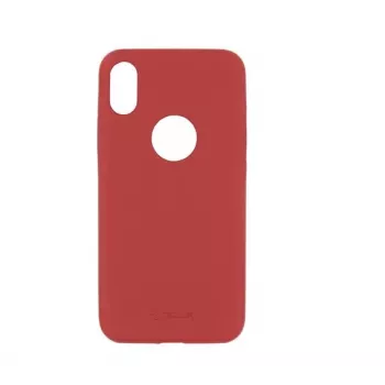 Puzdro na telefón Tellur Cover Slim pre iPhone X/XS — umelá koža, červená