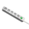 Qoltec 50290 rozbočovač 1,8 m 5 AC zásuviek interiér biely
