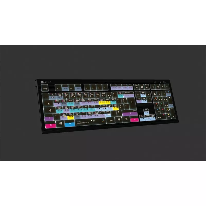 Klávesnica Logickeyboard ASTRA 2 USB AZERTY English čierna
