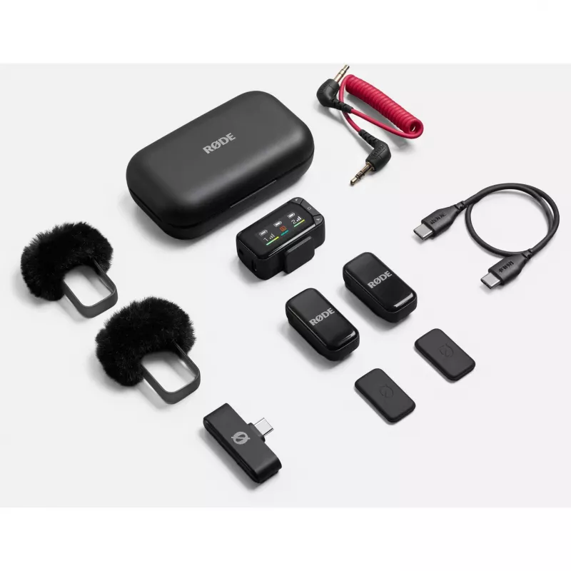 Bezdrôtová lavalierová mikrofónová sada Rode Wireless Micro Camera Kit s bezdrôtovým vysielačom a prijímačom
