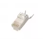 RJ45 konektor samec Extralink CAT6A FTP 8P8C, transparentný, konektor samec/samica, 1 ks