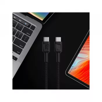 Green Cell KABGC30 USB kábel USB 2.0 1.2 m USB-C čierny