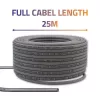Sieťový patch kábel QOLTEC Cat6 UTP medený kábel, 25 m, sivý