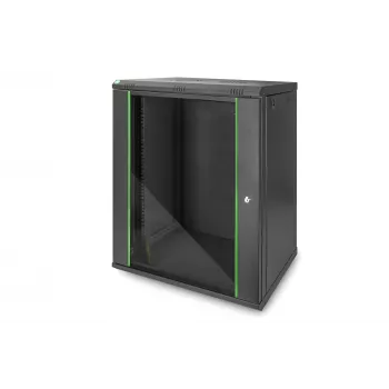 DIGITUS Dynamic Basic DN-19 16-U-EC-SW - skriňa - sieťová skriňa - vhodná na nástennú montáž - RAL 9005 - 16U - 48,3 cm (19 palcov)