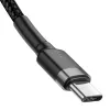 USB kábel Baseus Cafule 2m USB C čierny sivý