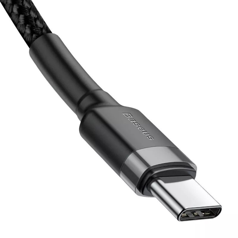 USB kábel Baseus Cafule 2m USB C čierny sivý