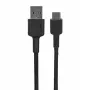 AUKEY CB-CD30 kábel USB-A na USB-C 0,9 m, nylonový oplet, 60W PD, 3A, čierny