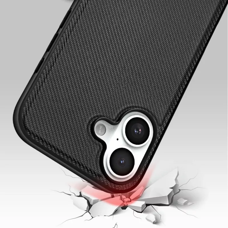 Ochranné puzdro Nevox StyleShell NYLO pre iPhone 17, 6,3 palca, čierna