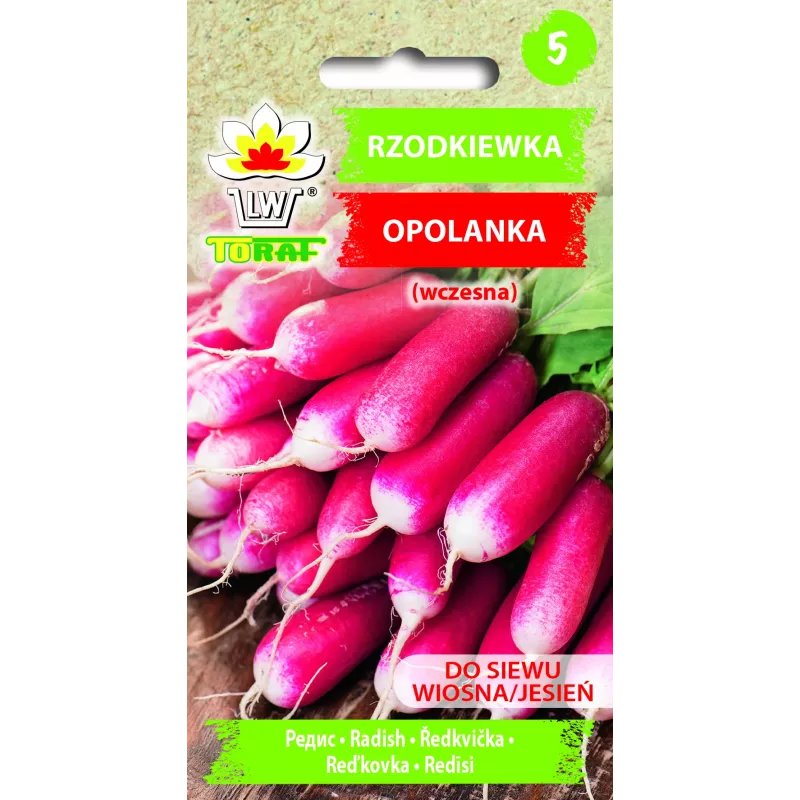 Opolanka reďkovka Toraf semená zeleniny, 10 g balenie