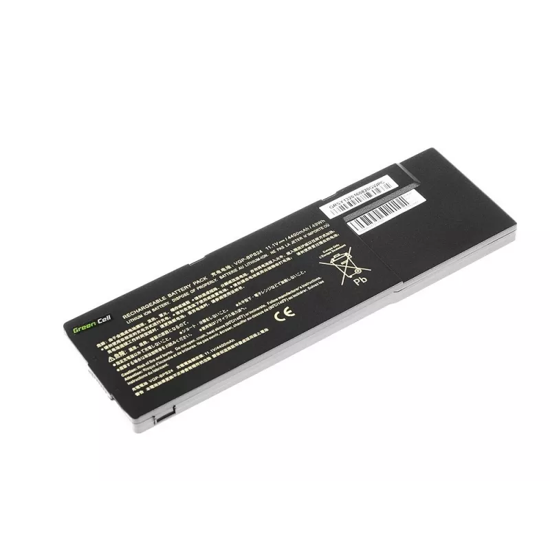 Green Cell SY13 batéria do notebooku (VGP-BPS24 VGP-BPL24) pre Sony VAIO S SVS13 PCG-41214M PCG-41215L, 11,1 V 4200 mAh, 6 článkov, čierna