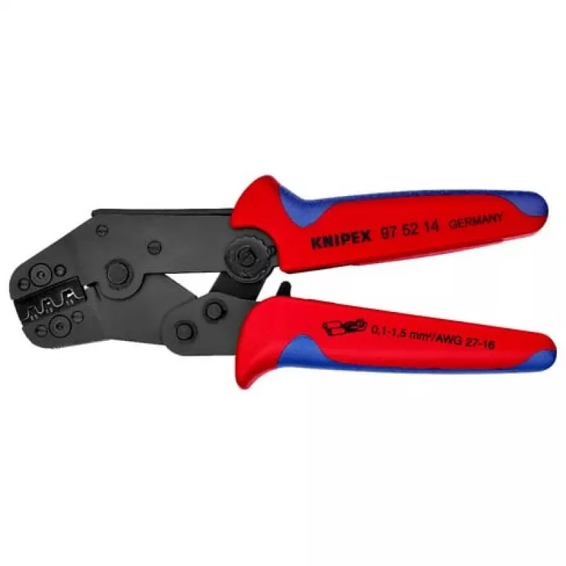 Knipex 97 52 14 krimpovacie kliešte neizolované, otvorené konektory 0,10 až 1,5 mm²