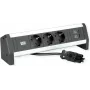BACHMANN Desk1 3x zásuvka s ochranným kontaktom, USB nabíjačka, GST18 0,2m