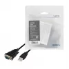 LogiLink AU0048A sériový kábel čierny 1,5 m USB A DB-9