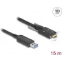 DeLOCK aktívny optický kábel USB 10 Gbps Type-A konektor samec na Type-C konektor samec 15 m