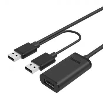 UNITEK Y-278 USB kábel USB 2.0 10 m 2 x USB A USB A čierny