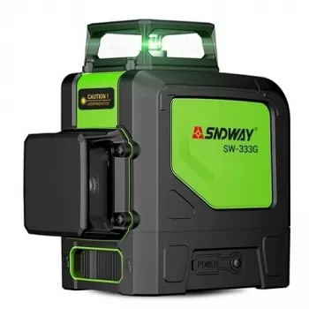 Laserový nivelačný prístroj SNDWAY SW-333G 30 m zelený lúč
