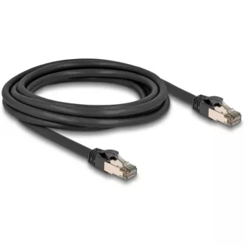 DeLOCK RJ45 Cat.6A U/FTP sieťový kábel 3m čierny