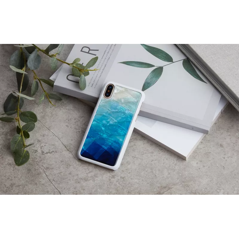 Obal na smartphone iKins pre iPhone XS/S blue lake white