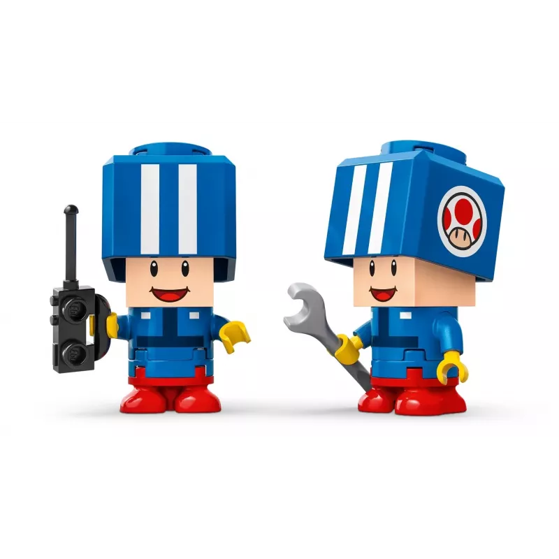 Stavebnica LEGO sada 72035 Super Mario Mario Kart Toadova dielňa, interaktívne úrovne a figúrky