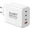 ALLNET napájací zdroj PSU-GaNPD-USB-1A3C-200W — 200W GaN USB nabíjačka, 1× USB-A, 3× USB-C