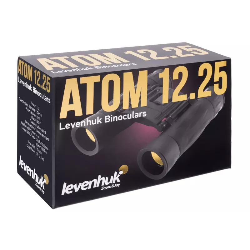 Levenhuk Atom 12x25 ďalekohľad Roof čierna