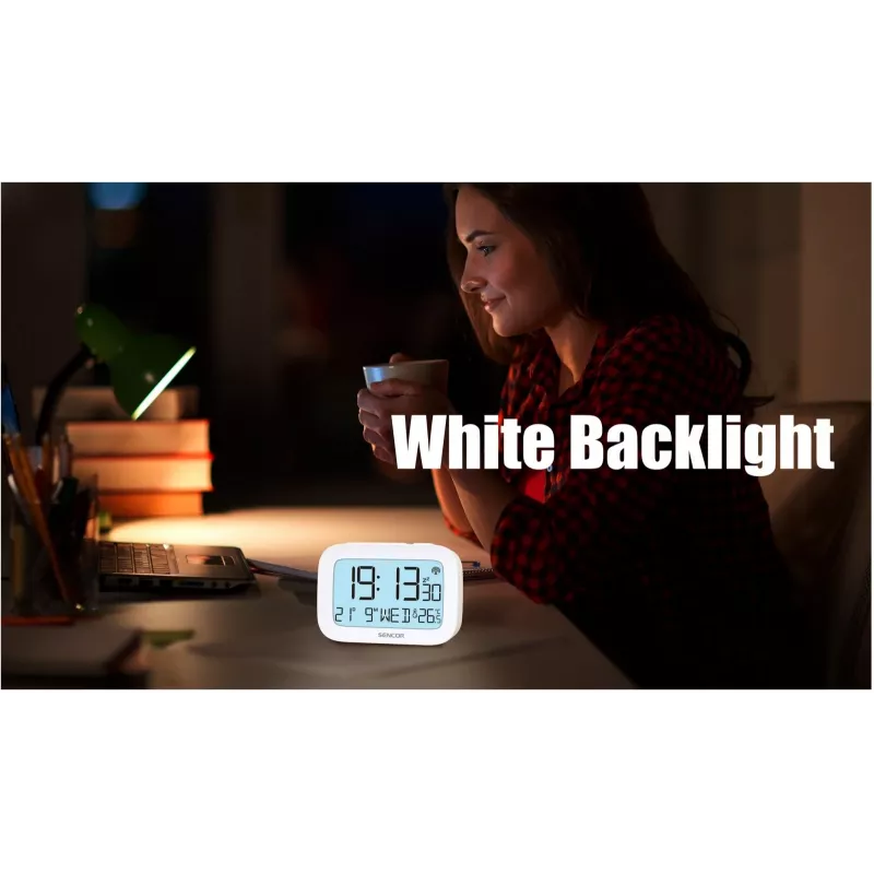 Digitálny budík SENCOR SRC 2200 s LED displejom a záložnou batériou