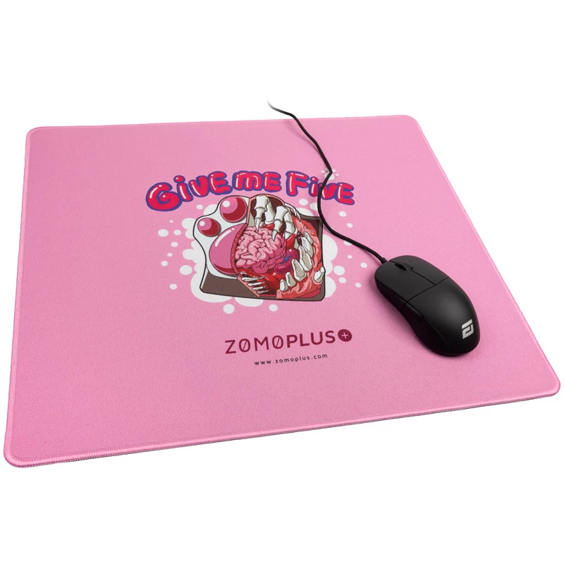 ZOMOPLUS Give Me Five herná podložka pod myš, 500x420mm - ružová