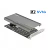 DeLOCK PCI Express x16 karta na 4 x interné NVMe M.2 Key M 89044
