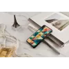 Puzdro na telefón iKins pre iPhone XS Max — mozaikový vzor, čierna