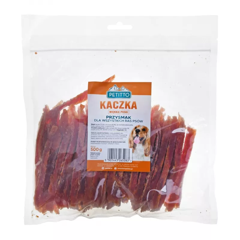 PETITTO Duck Soft stripes - psie maškrty - 500 g