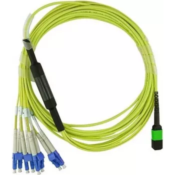 Optický kábel BlueOptics MTP-4LC-S5M-BO 4x LC G.657.A1 5 m zelený