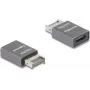 Káblový gender changer DeLOCK 67234 USB Type-E na USB Type-C sivý