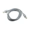 USB 2.0 A konektor samec na B konektor samec kábel, 1,8 m, sivý