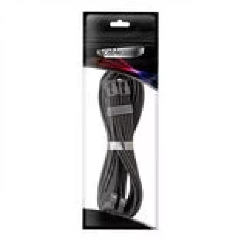 CableMod C-Series Pro ModMesh prepojený PCIe napájací kábel 8+8‑pin, 60 cm, čierny