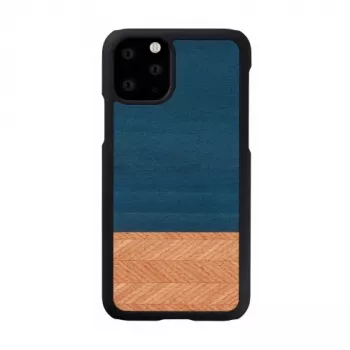 Puzdro na smartphone man and wood pre iPhone 11 Pro – denimovo čierna