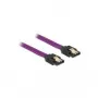 SATA kábel DeLOCK 83689 0,2 m fialový