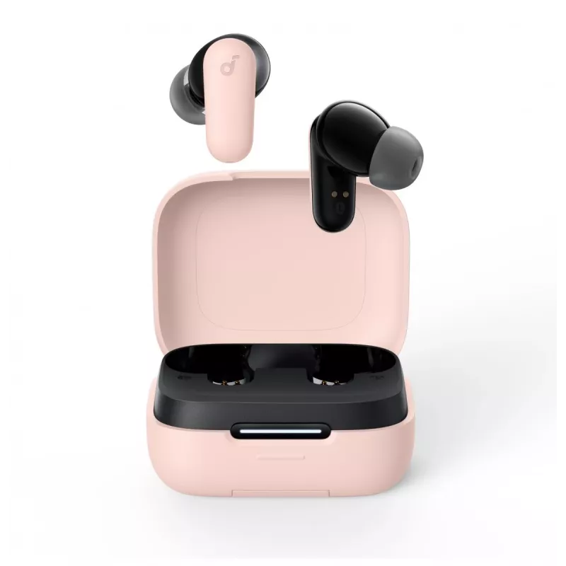 Headset Anker P30i bezdrôtový in-ear headset na hovory a hudbu, USB Type-C, Bluetooth, svetloružová